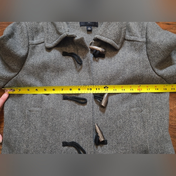 Banana Republic Gray Wool Blend Zip Up Collar Jacket Medium - Picture 10 of 12
